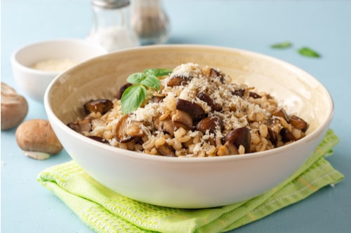 Weekly Family Meal Plan: Week 81 pearl Barley Mushroom Risotto